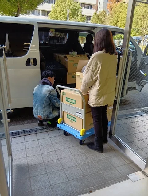 ランチョンマットセット納品作業