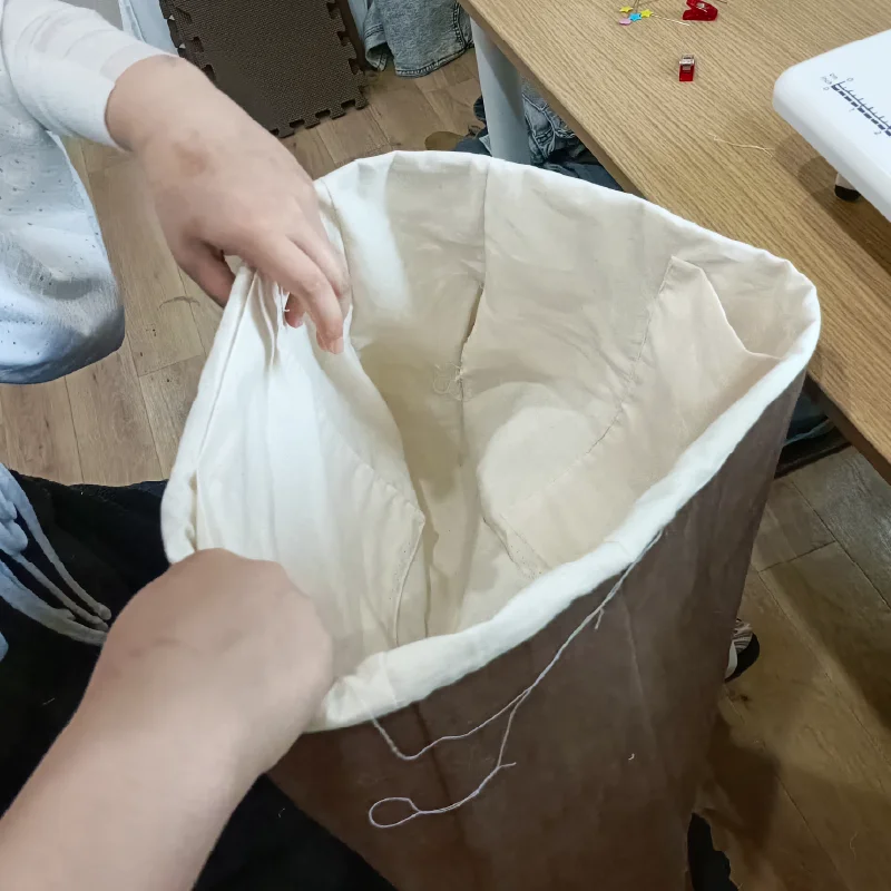 縫い合わせ具合を確認