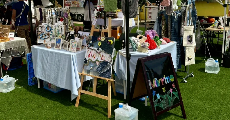 ハンドメイドEXPO in 箕面市立かやの広場vol.3 出店ブースの様子