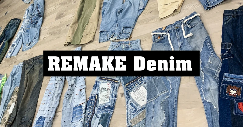 利用者さんがデニムパンツを制作している就労継続支援A型事業所の現場