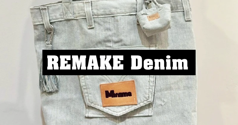 デニムトートバッグ完成品のイメージ写真