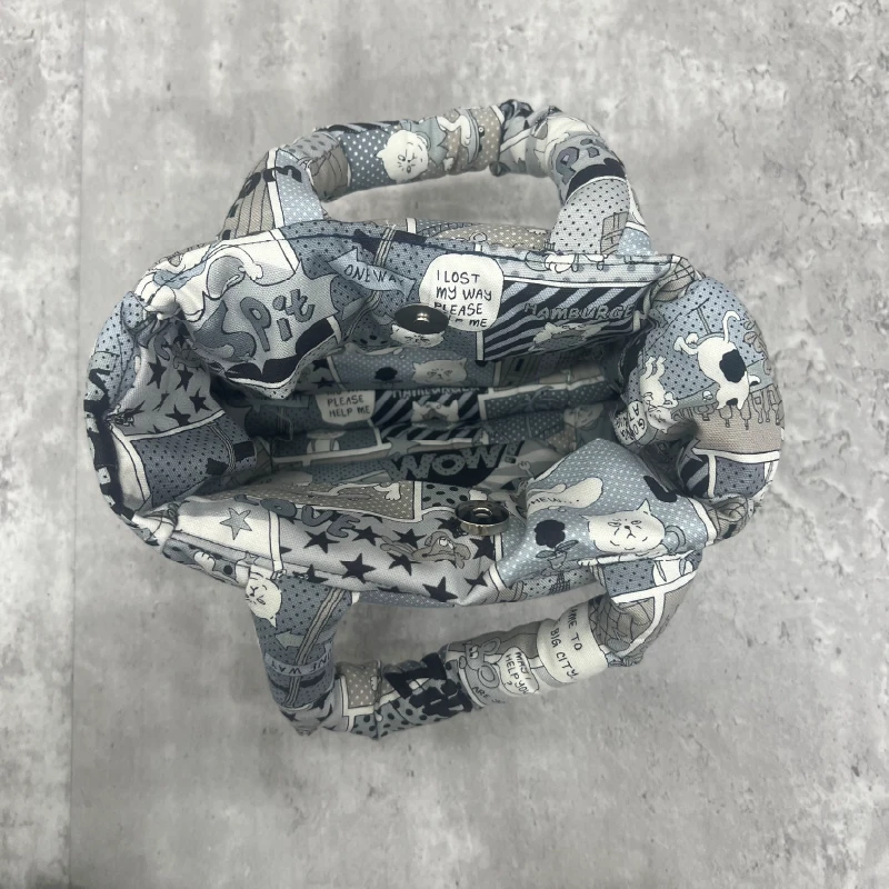 大阪のA型事業所で制作されたランチバッグ内側